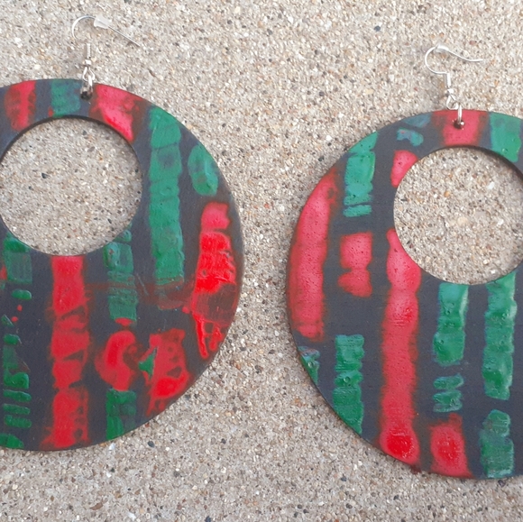 A tribe called quest inspired XL  Earrings - Picture 5 of 5